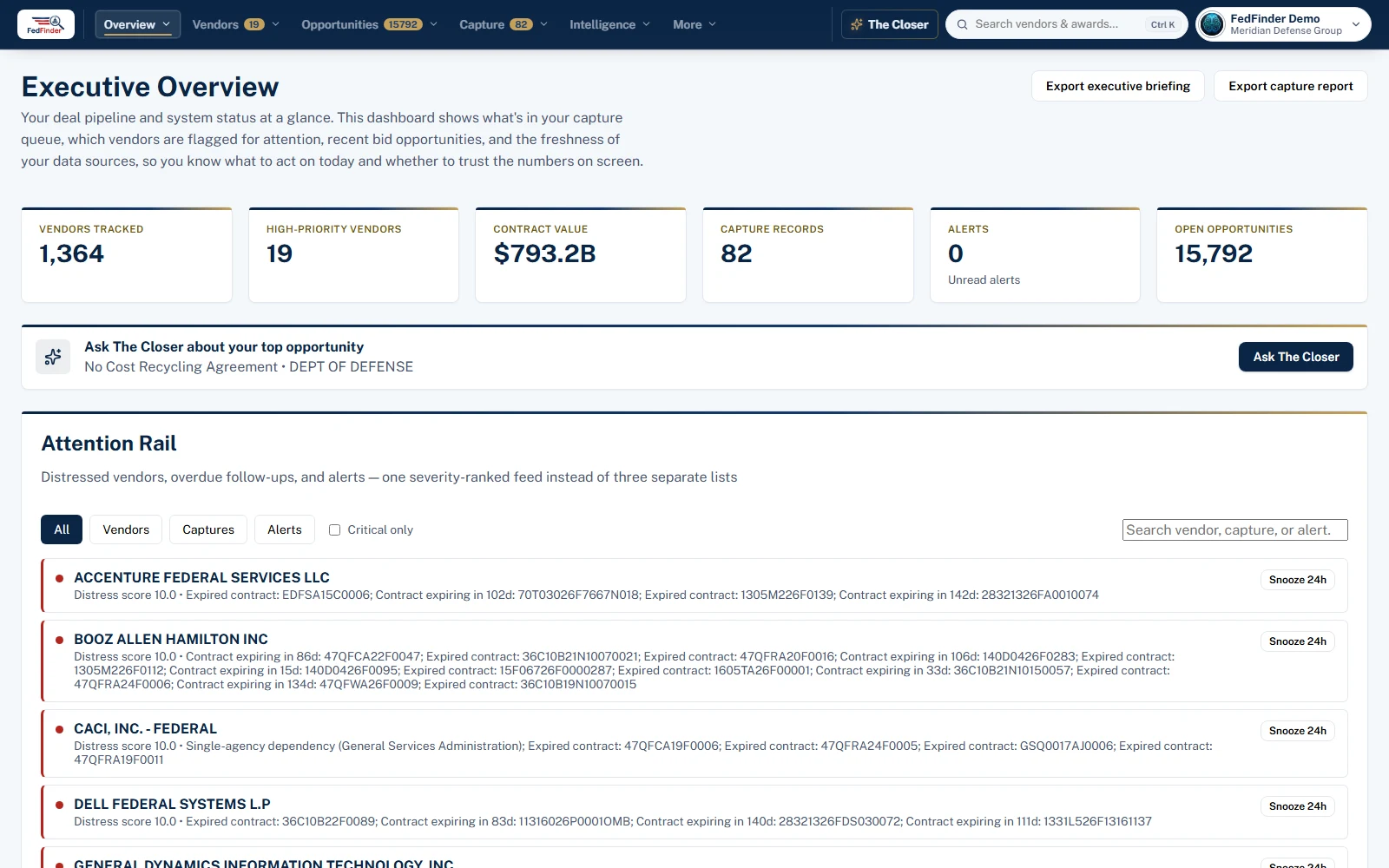Operator console and tenant administration